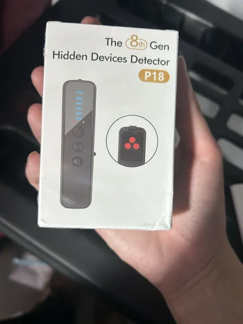 P18 (The 8th Gen) Hidden Camera Detector, Wireless Infrared, Black, USB