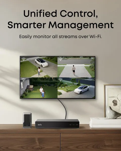 Eufy Securty NVR Wi‑Fi Module, Only for Eufy Poe System, Supports up to 16 Eu...