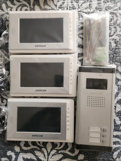 Amocam Video Doorphone for Apartments 3 unit