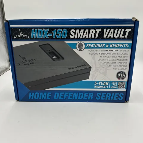 Liberty Safe HDX-150 Smart Vault for Handgun. (Needs charging plug)