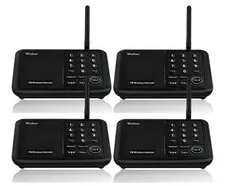 Wireless Intercom System for Home 5280 Feet Range 10 Channel 3 Code - 4 Pack