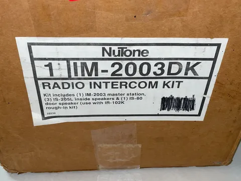 NEW Nutone IM-2003DK Master Intercom Kit (IM-2003D w/3 INDOOR SPEAKERS & 1 DOOR)
