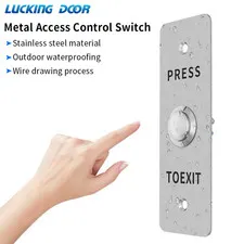S403D-2 Door Exit Button Release Push Switch Stainless Steel Alloy exit button I