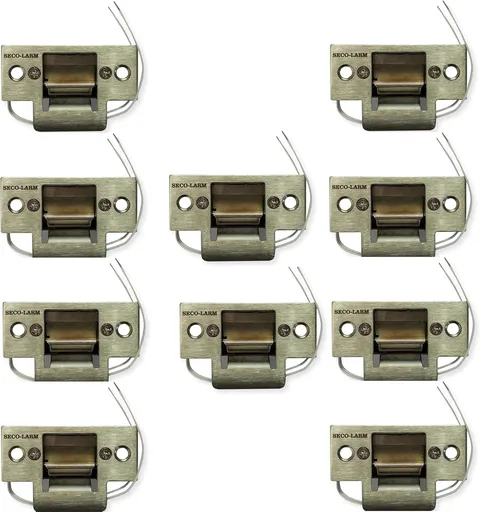Seco-Larm SD-991A-D1Q Mini No-Cut Electric Door Strike (Pack of 10) For Indoor