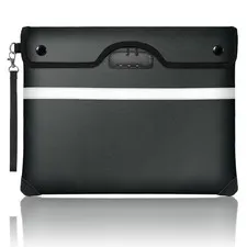Fireproof Document Bag 6200F Lock 15x11.8 Inch Black Waterproof Money Pouch