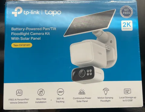 NEW TP-Link - Tapo Floodlight and Wireless Pan-Tilt Security 2K QHD Camera, 360°