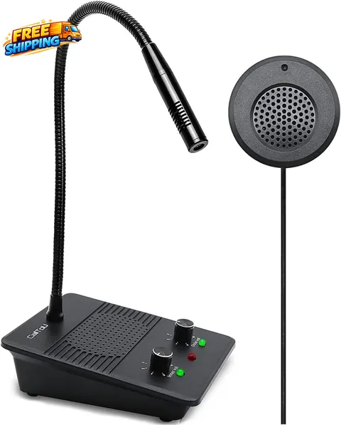 Window Speaker Intercom System Dual Way Anti-Interference Intercommunication 