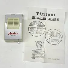 Vintage Tartan Vigilant Burglar Alarm Radar - NOS