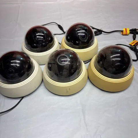 Unitk D28V10ES-W Dome security cameras (lot of 5) *used