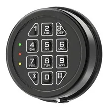 Electronic Safe Lock Replacement Keypad with Solenoid Lock - Black