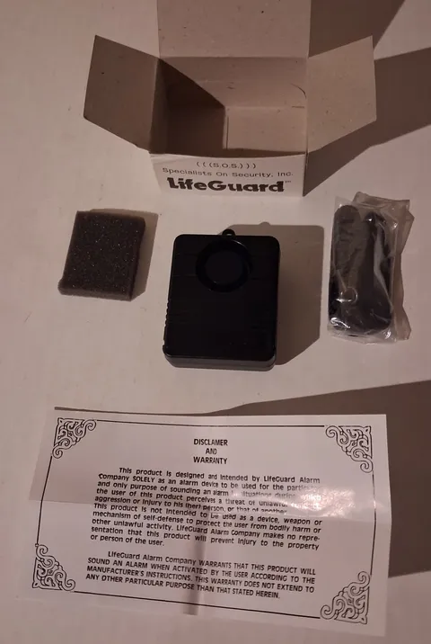 LifeGuard SOS Personal Security Alarm - Pin Alarm