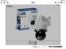 New Lorex 4K Ultra HD IP Pan-Tilt-Zoom PTZ Camera 25x Optical LNZ81P25