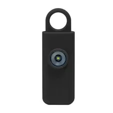 Personal Panic Alarm 130dB and Strobe Black Security Safety Loud Keychain Panic