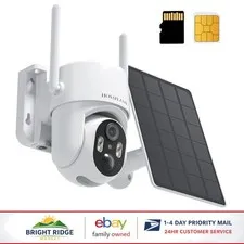 4G LTE Wireless Security Camera with Solar Power and Motion Detection Features