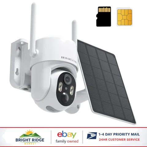 4G LTE Wireless Security Camera with Solar Power and Motion Detection Features