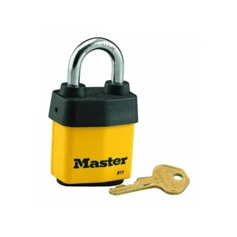 Master Lock 911DPF Heavy Duty Outdoor Padlock with Key, 1 Pack 1 pack
