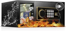1.2 Cu Ft Small Safe Box for Home, Steel Lock Box with Type-C Port | Digital Mon