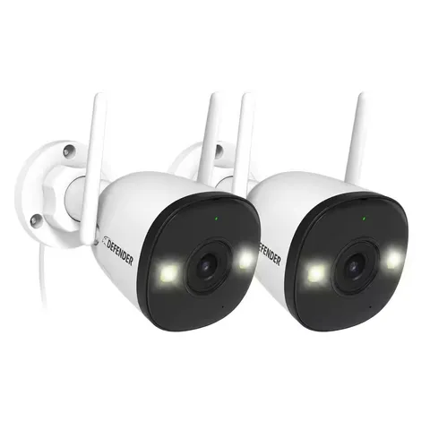 AI Powered 4K Guard Pro Wi-Fi 6-Plug-In Security Camera- 2 Pack