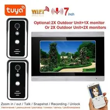 7" Touch Wifi Tuya Monitor Video Door Phone Intercom for Home Multi-language