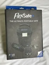 NEW Flex Safe by Aqua Vault Anti Theft Portable Safe w/Battery & Solar Charger