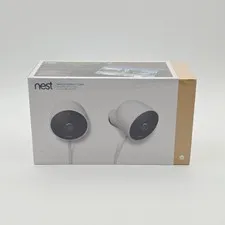 Nest Cam Outdoor 2 Pack NC2400ES Wired Outdoor Security Cameras A0033 1st Gen