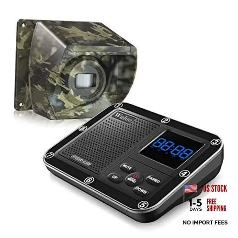 1800 Ft Wireless Outside Driveway Alarm Outdoor Motion Sensor & 1&1-Camouflage