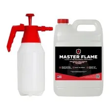 Master Flame - Fire Retardant - Spray on Application - 1 Gallon with Pump Spraye