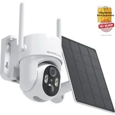 Waterproof Solar Security Camera - 4G LTE with Two-Way Audio, Full Coverage