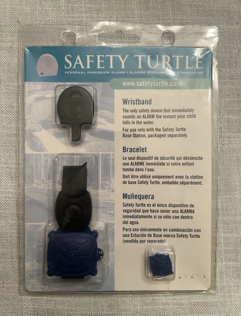 Safety Turtle Personal Immersion Alarm Wristband, Blue/Black (MPN 13803-2)