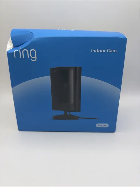 Ring Indoor Cam (2nd Gen) Smart Plug-In Security WiFi Black with Privacy Cover
