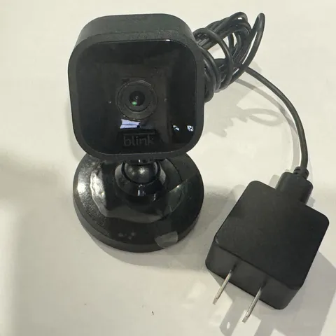 Blink Mini Indoor 1080p HD Security Camera Black w/ Power Adapter - Tested