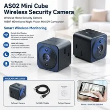Micro Security Camera Wireless HD Video Two Way Audio Night Vision Cam Recorder