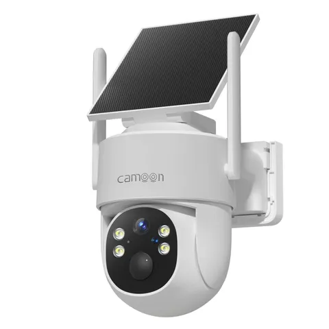 2K Solar Security Camera Outdoor Wireless 360 PTZ 4MP Color Night Vision