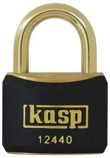 40mm Brass Lock with Black Plastic Coating & Double Bolts Locking