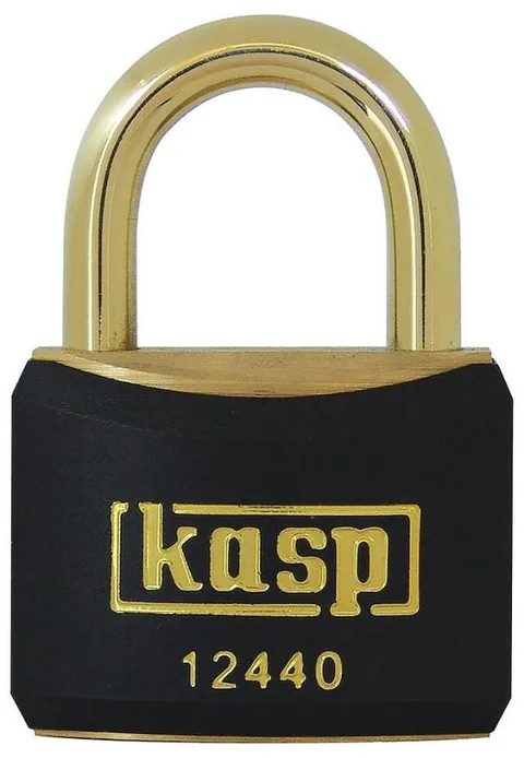40mm Brass Lock with Black Plastic Coating & Double Bolts Locking