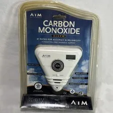AIM Carbon Monoxide ALARM AIM Safe Air Products New READ Package Has Wear