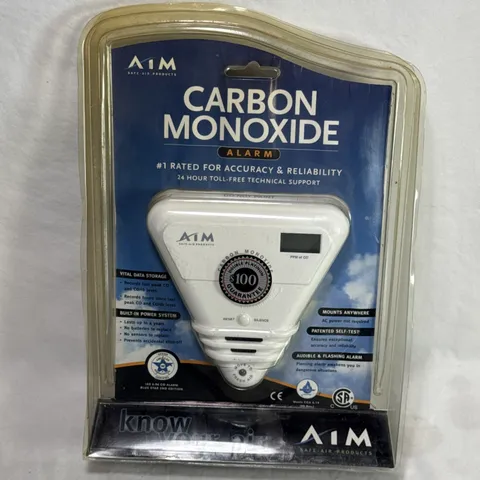 AIM Carbon Monoxide ALARM AIM Safe Air Products New READ Package Has Wear
