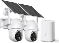 4MP Solar Security Camera Wireless Outdoor No Subscription