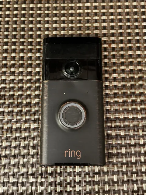 Ring Video Doorbell Smart WiFi Camera - Venetian Bronze Untested