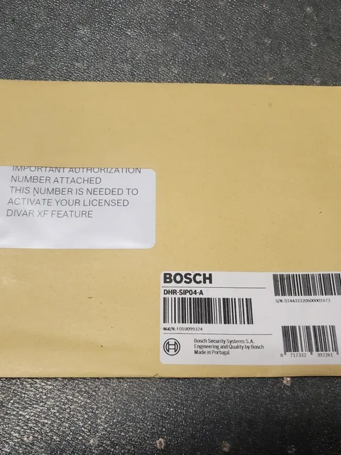 Bosch DHR-SIP04-A Divar XF License, 4IP DVR IP LICENSE