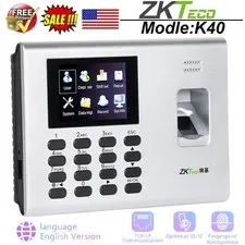 ZKteco K40 Access Control TCP/IP Clock Biometric Fingerprint Time Attendance US