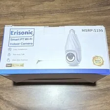 Erisonic Smart PT 2MP Wi‑Fi Indoor IP Camera, Motion Detection, Two‑Way Audio