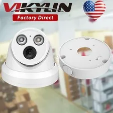 Vikylin IR Night Version Network 8MP 4K POE Camera Mount MIC Onvif Outdoor Lot