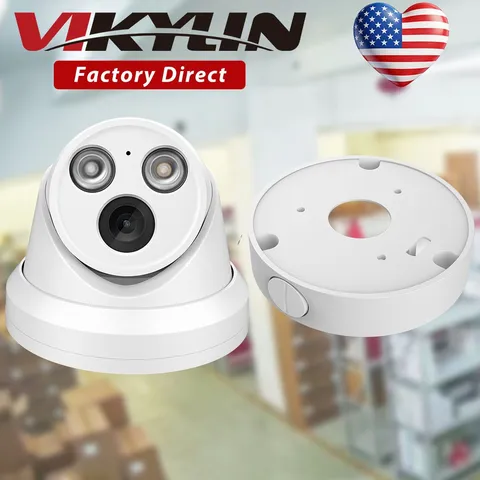 Vikylin IR Night Version Network 8MP 4K POE Camera Mount MIC Onvif Outdoor Lot