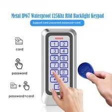 Backlight RFID Metal Door Access Control Reader 1000 User 125KHz EM Card Keypad