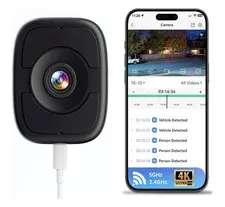 LongPlus 3K Window Camera 2.4/5GH WiFi Indoor Window Camera Home Security Audio