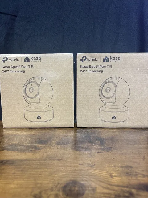 TWO TP-Link Kasa Smart Kasa Spot Pan Tilt 24/7 Recording Model: EC71 Sealed (D1)