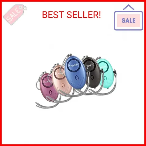 Personal Alarm for Women, 5 Pack 140DB Emergency Self-Defense Security Alarm Key