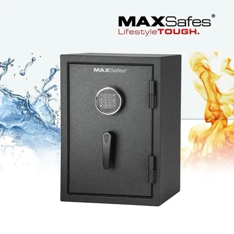 MAXSAFES 1.0 CU. FIREPROOF WATERPROOF SAFE W/ ELECTRONIC DIGITAL KEY