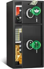 2026 NEW Large Home Safe Fireproof Waterproof, 6.0 Cub Money Safe with Drop Slot